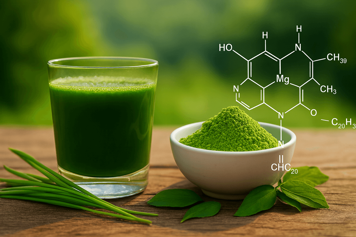 Zelené potraviny - chlorofyl